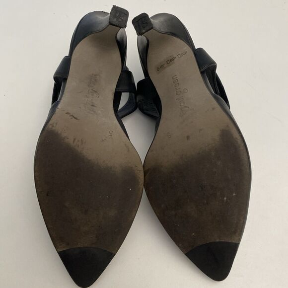 Paul Green Leather Nicolette Pump Black Pointed Toe Ankle Strap 5 UK 7.5… - Picture 7 of 8